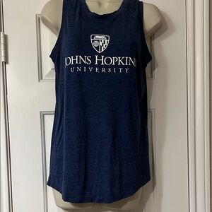 Johns Hopkins University Navy Muscle Tee